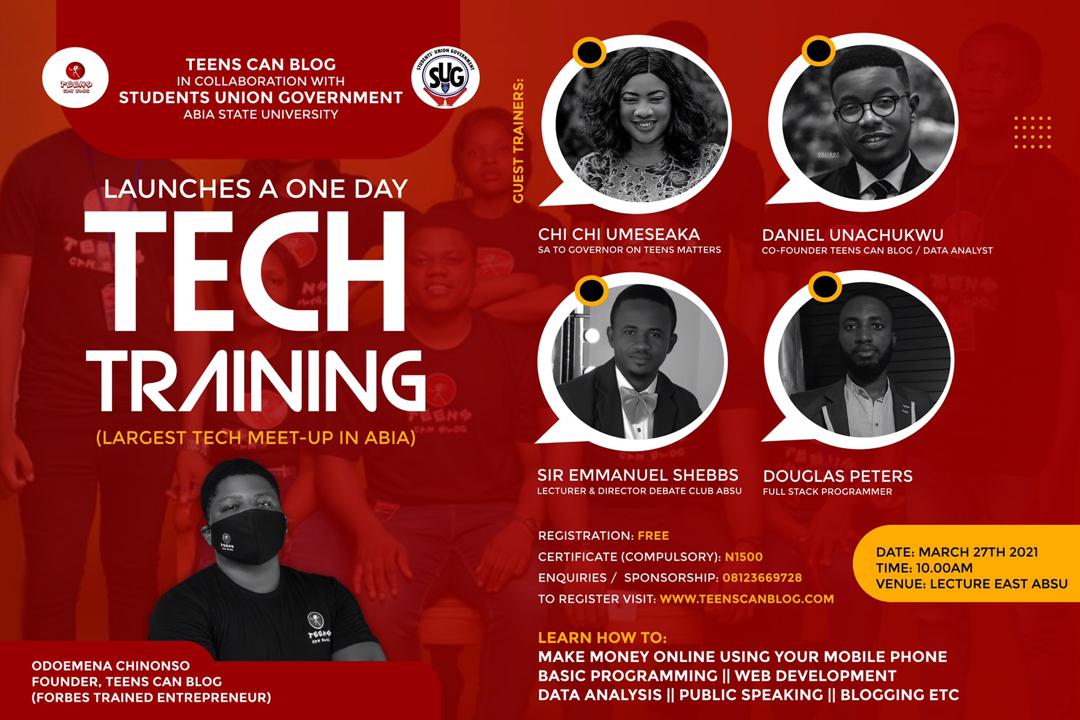 meetmarycynthia's tweet photo. So, yesterday, I had the opportunity to train Abia State University Undergraduates on Affiliate Marketing and why it is the number 1 recommendation for making money online now #TCBTechMeetUp
Cc @zaddynomso (Founder Teens Can Blog) https://t.co/qkZawaYBYK