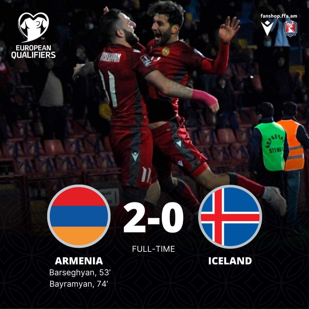 We march on! #Victory #ARMISL #WorldCupQualifiers #Armenia #football