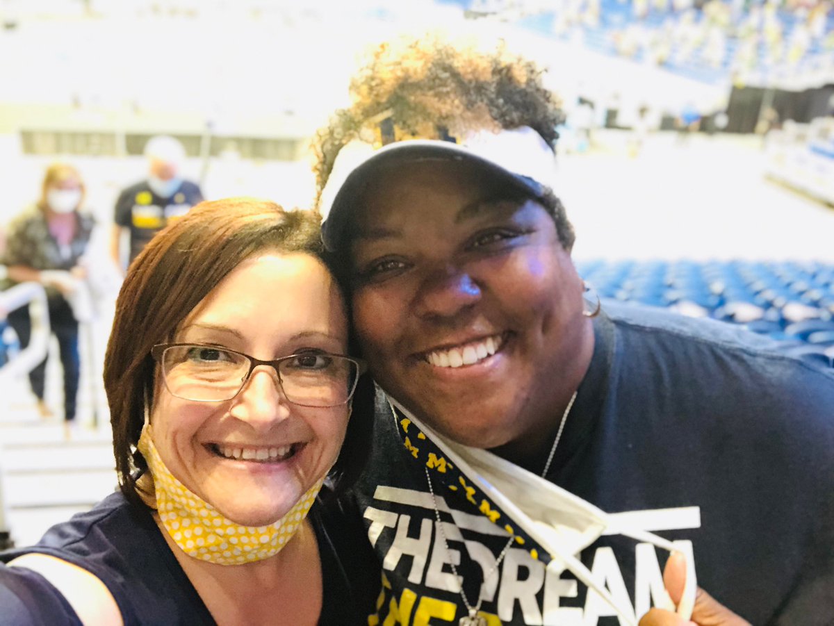 KAbsTeach's tweet image. Got to see Michigan Women in the Sweet 16 yesterday! So happy they were here in San Antonio even though they won’t be moving on. Love my Wolverines! Go Blue!!
