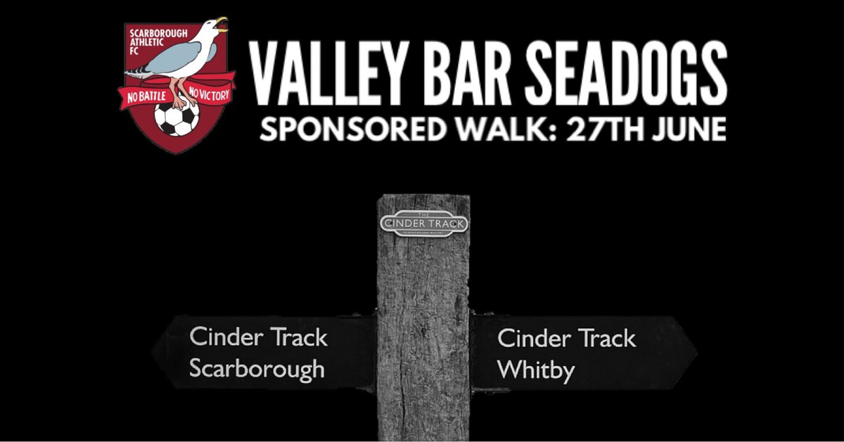 vbseadogs's tweet photo. 📅 VBS Sponsored Walk 27/06/21

We are walking from Whitby to The Valley Bar in order to raise funds for @safc. If you want to join us and help us raise money, please send an email to valleybarseadogs@mail.com.

More info: https://t.co/HENAFxmdqE

#VBSDTC #SAFCLive https://t.co/WyR3l6cxJb