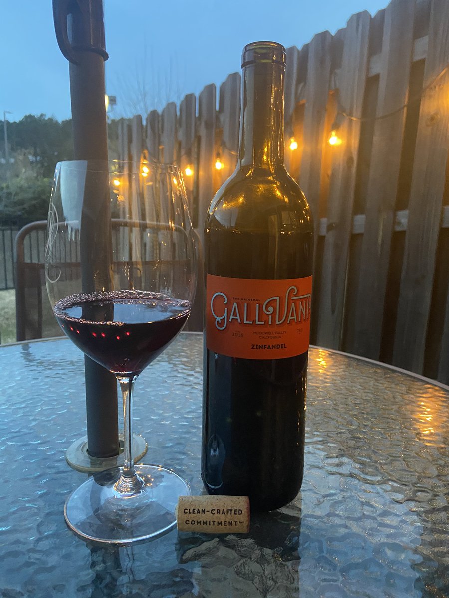 2018 Gallivant Zin it was perfect on a Saturday evening. #scoutandcellar #brandiwine #brandisceller #cleancraftedwine link my bio for more information or IG @brandisceller 🍷