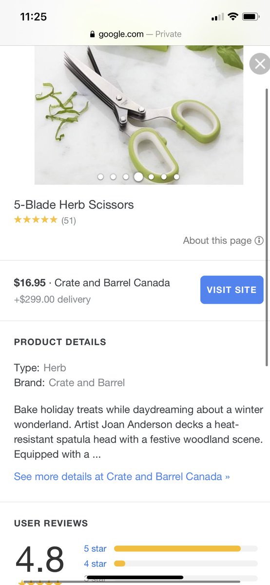 BushbyCheryl's tweet photo. Seemed like a good deal...till I noticed the delivery charge! #wtf @CrateandBarrel #Shipping https://t.co/8wVtwydGGM