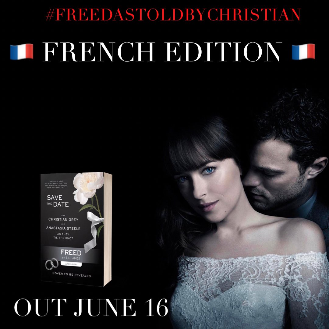 B_Bibliophile_'s tweet photo. 🇫🇷 Monsieur Grey will see French Fifty Fans June 16th! 🇫🇷

Confirmed by @editionsLattes , #Freed as told by Christian will be available in French on June 16!

Save the date!

#FiftyShadesFreed #French #Francais #FiftyShades #FSF #MonsieurGrey https://t.co/GShth52EXQ