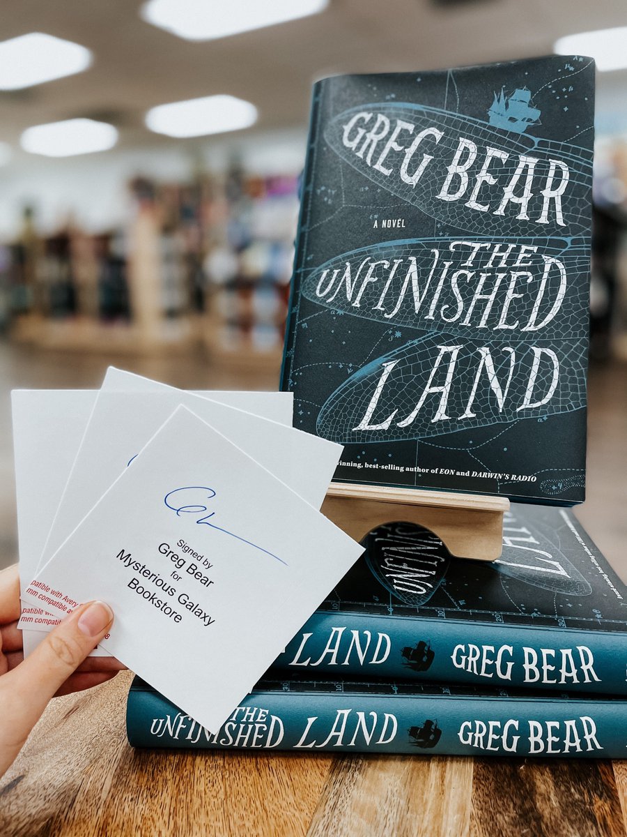 We are so grateful to all the authors who have offered to help us keep our doors open! Purchase any book by @RealGregBear and get a signed bookplate!