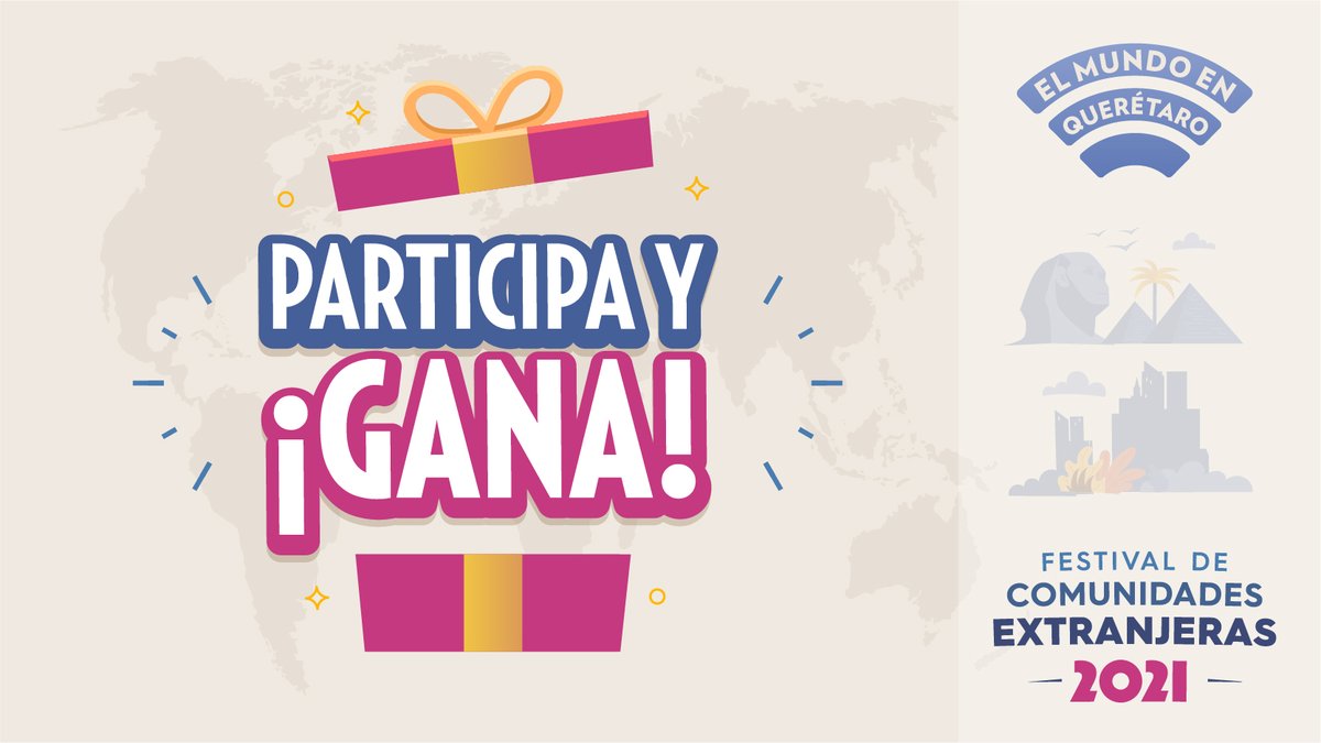 qrociudad's tweet photo. #ElMundoenQuerétaro #EventoEnLínea
¡Es el último día del Festival de Comunidades Extranjeras! Síguenos a partir de las 17:00 hrs y participa en nuestras trivias! 🤩🌎🙌
Síguenos por Facebook https://t.co/SlEstfwe19