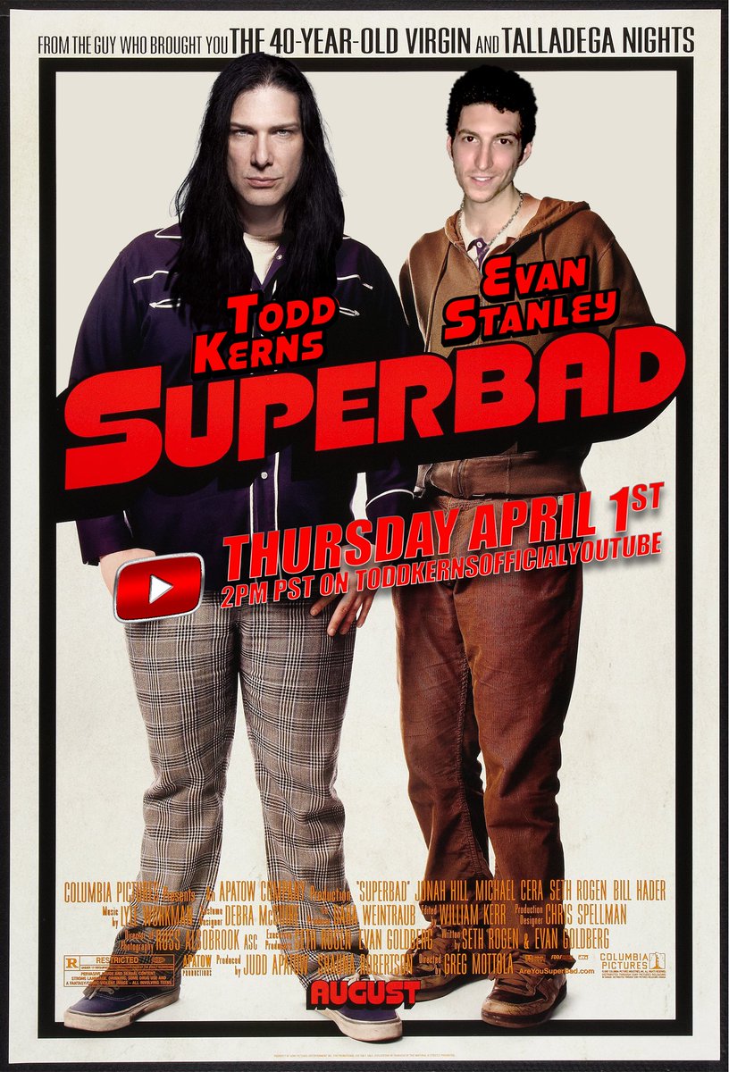 I may have put on a lil more than Covid 19 pounds. Hey, it’s been a SUPERBAD quarantine. Thursday April 1st 2pm PST on my YouTube channel Todd Dammit Kerns Talks To... @itsevanstanley Artwork by the great <a href="/scootermagee/">Scooter Magee™ 🍁</a>