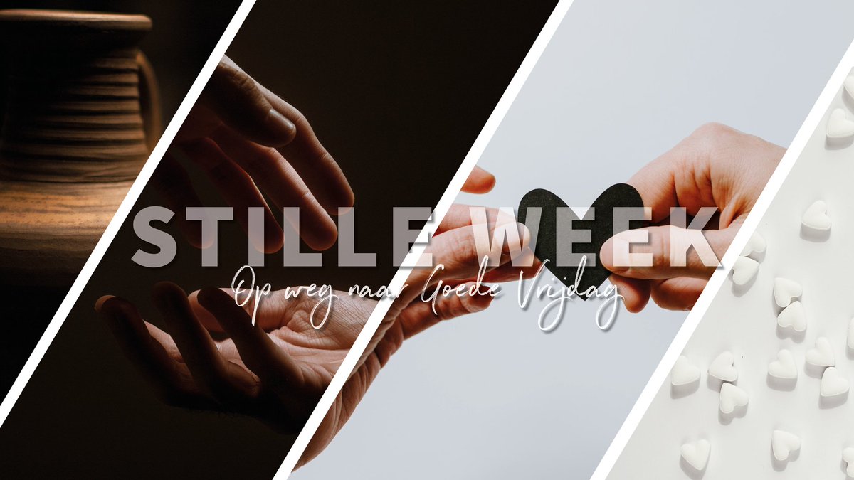 Komende week gaan we de stille week in. In de 4 dagen voor Pasen willen we jullie​ dagelijks​ via een filmpje bemoedigen. De dagteksten die jullie de afgelopen weken 's ochtends konden lezen zullen worden opgevolgd door filmpjes die jullie iedere​ avond om 19.30 uur kunnen zien🤗