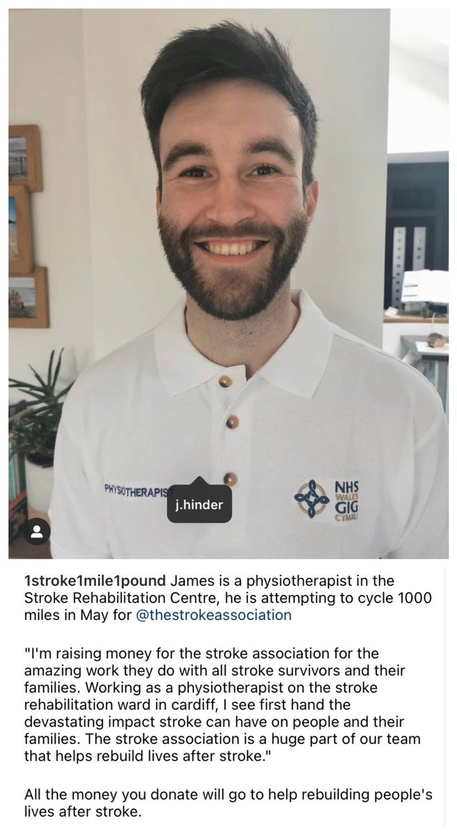 BenjaminJelley's tweet photo. Check out the #1stroke1mile1pound event being organised by James Hinder for @StrokeWales @CV_UHB https://t.co/vFxzfNPmGH. Donate at https://t.co/VA9lmIis0P https://t.co/ChBE27LxRd