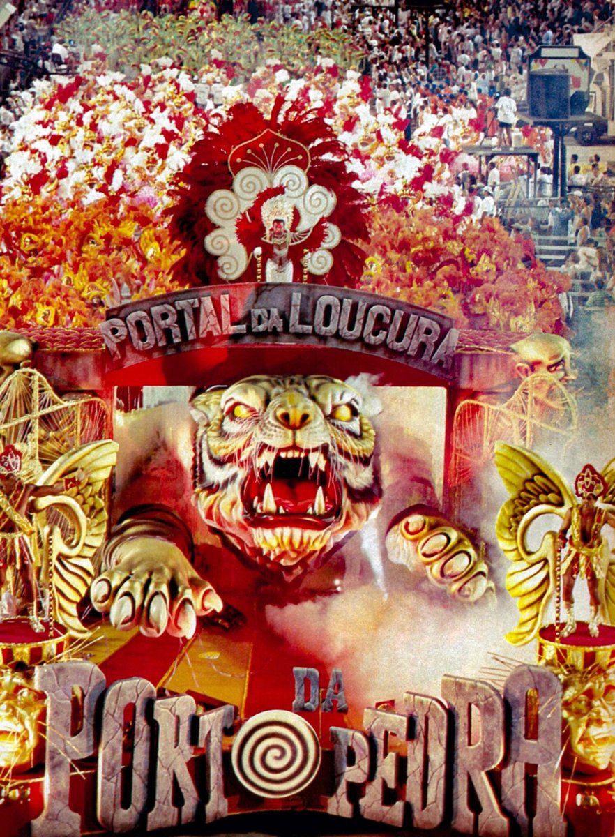 carnavario's tweet photo. Eu canto, eu pinto, eu bordo
Sapucaí é a tela
Porto da Pedra enlouquece a passarela🎶❤️
📷 Desconhecido 
#carnavario #unidosdoportodapedra #portodapedra #tigre #saogonçalo #carnavalrj #carnavalriodejaneiro #riodejaneiro #rio #samba #escoladesamba #carnaval1997 #carnaval #errejota https://t.co/srAwSajjjF