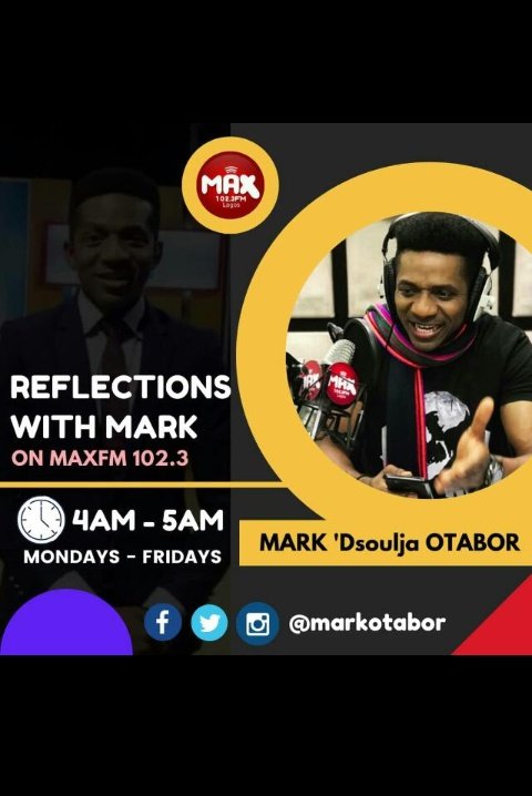 Miraminnie1's tweet image. Looking for a show that will give you Courage, edify and uplift you?? Then all you have to do is to tune in to Reflections With Mark #MarkOtaborShow every Monday to Friday at 4:00am to 5:00am on @Max1023FM!A trial will convince YOU! 
@MarkOtabor 
#MarkOtaborShow
#MarksLegion