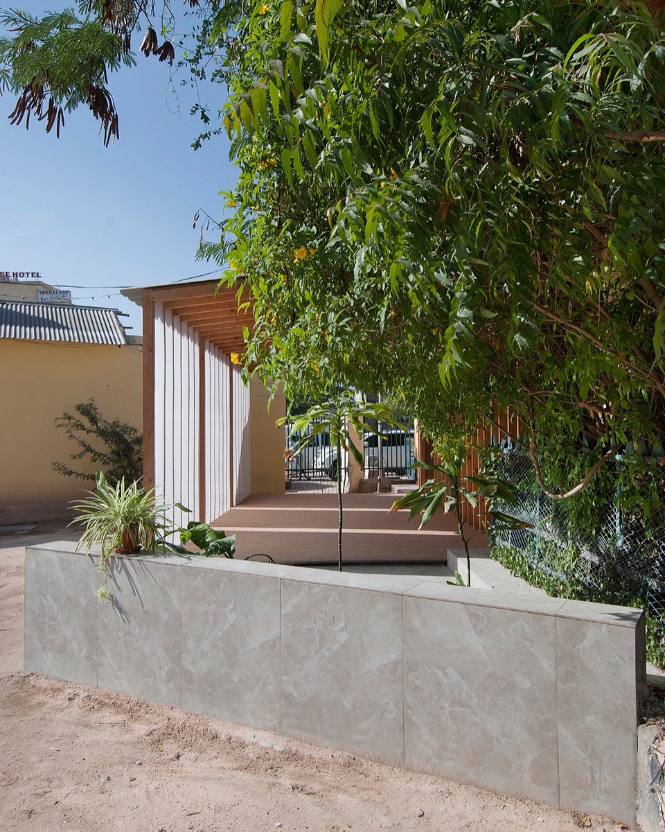RAProjects's tweet photo. Common Room; our small timber veranda, nominated for the @ArchitectsJrnal Small Project Award #hargeisa #somaliland #hargeisamunicipality #localgovernment #timberarchitecture #ajsmallprojects #ajsmallprojects2021 #rashidaliarchitects https://t.co/S6Xpdo7QXr