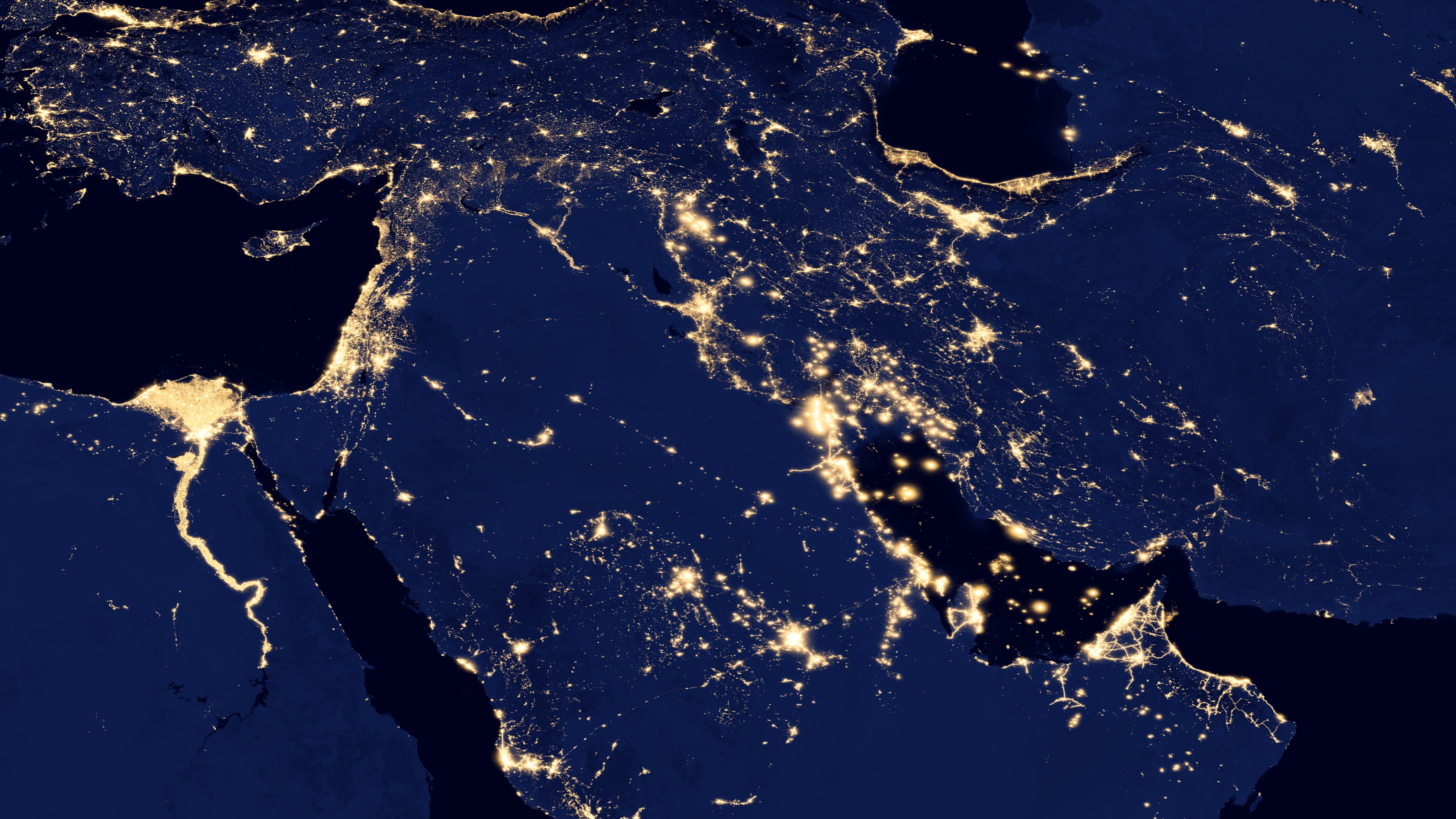 China at Night Satellite