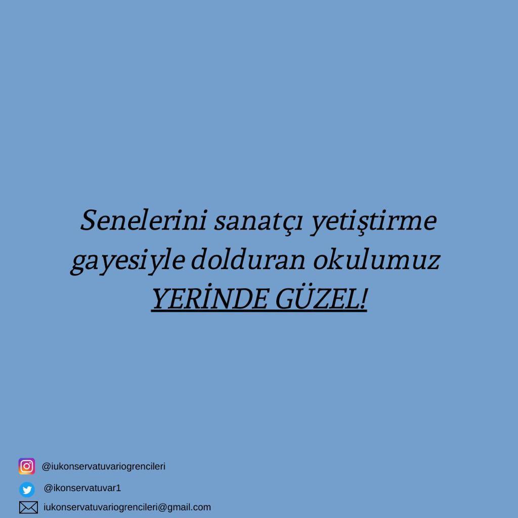 #iüdkyerindekalsın #iükonservatuvaradokunma