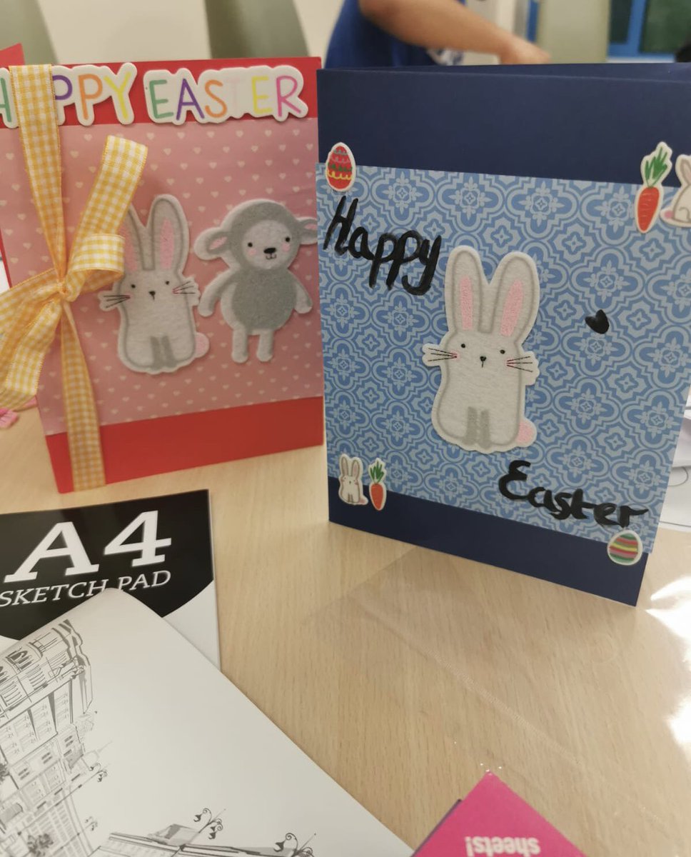 Juniper_Sally's tweet photo. A little sneak peek at some of the amazing Easter cards and prizes made by our service users. Happy Easter everyone! 🐥 @GMMH_NHS @PaulEndley @Alison_Mills1 @nigelparkhouse1 @Hazel_ParkHouse @SheilaH78888923 https://t.co/0VmaavL1eC