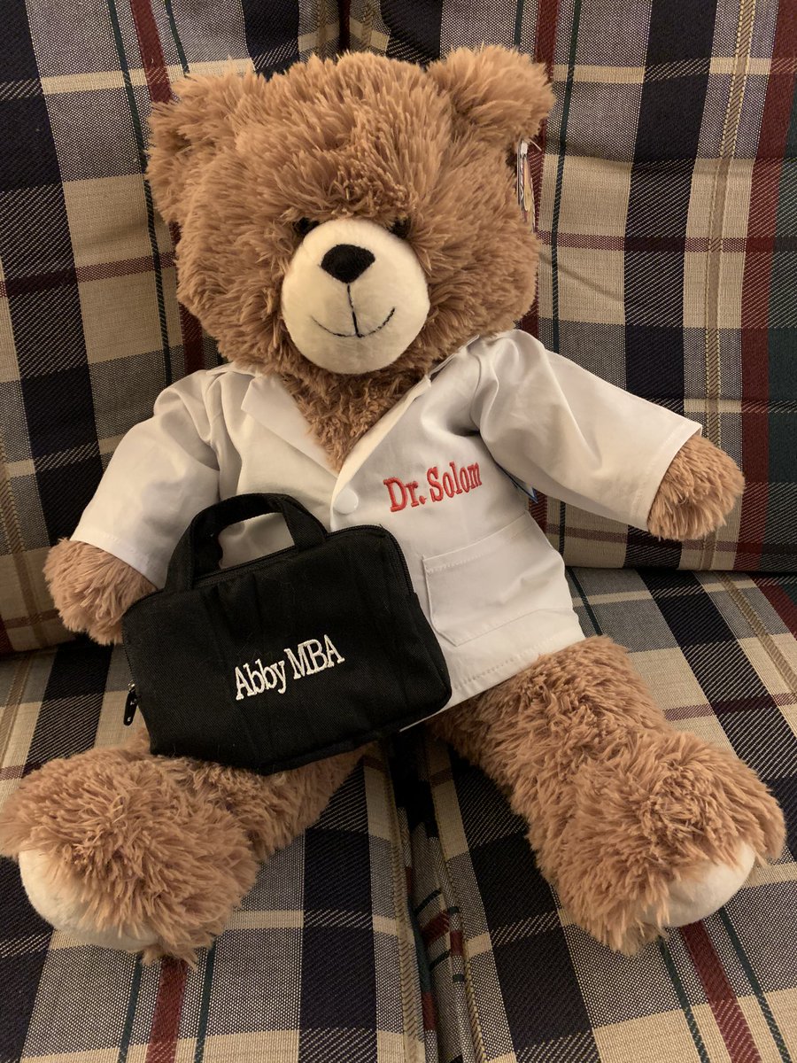 AbbySolom's tweet photo. @LivSonder @stanfordanes I also received a children’s toy for match day! (I love him and he still needs a name.) https://t.co/JMcMOXPpPf