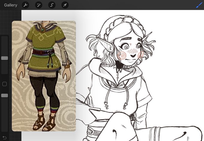 no thoughts just hateno outfit zelda #wip 