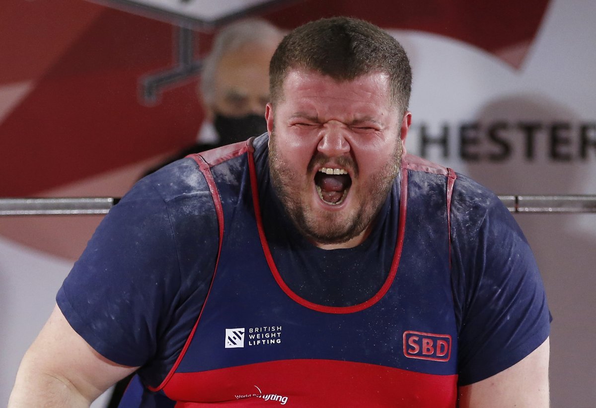 C4Paralympics's tweet photo. 202kg. Two hundred and two kilograms!

What a lift from @Liam_McGarry67 to take silver at the Para Powerlifting World Cup 💪👊

#Manchester2021 https://t.co/DSCTifcJVL