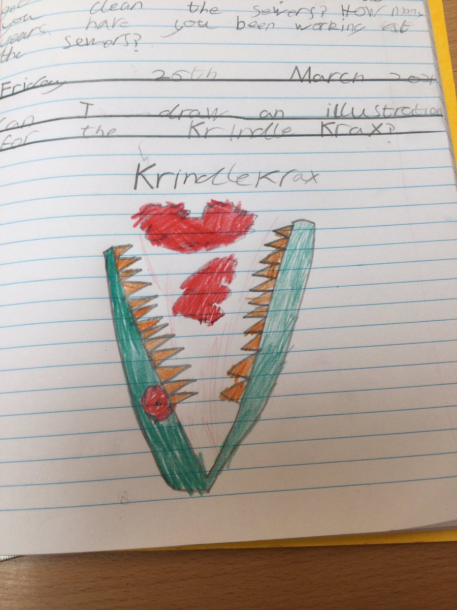 MrsSkingleSPS's tweet photo. The last week of term starts tomorrow. Here’s a few pictures of some of our great learning in 3SB last week. We are really enjoying reading The Krindlekrax by Philip Ridley. Wishing everyone a great last few days in school. @SPSPlymouth https://t.co/cIs5DvbjUZ