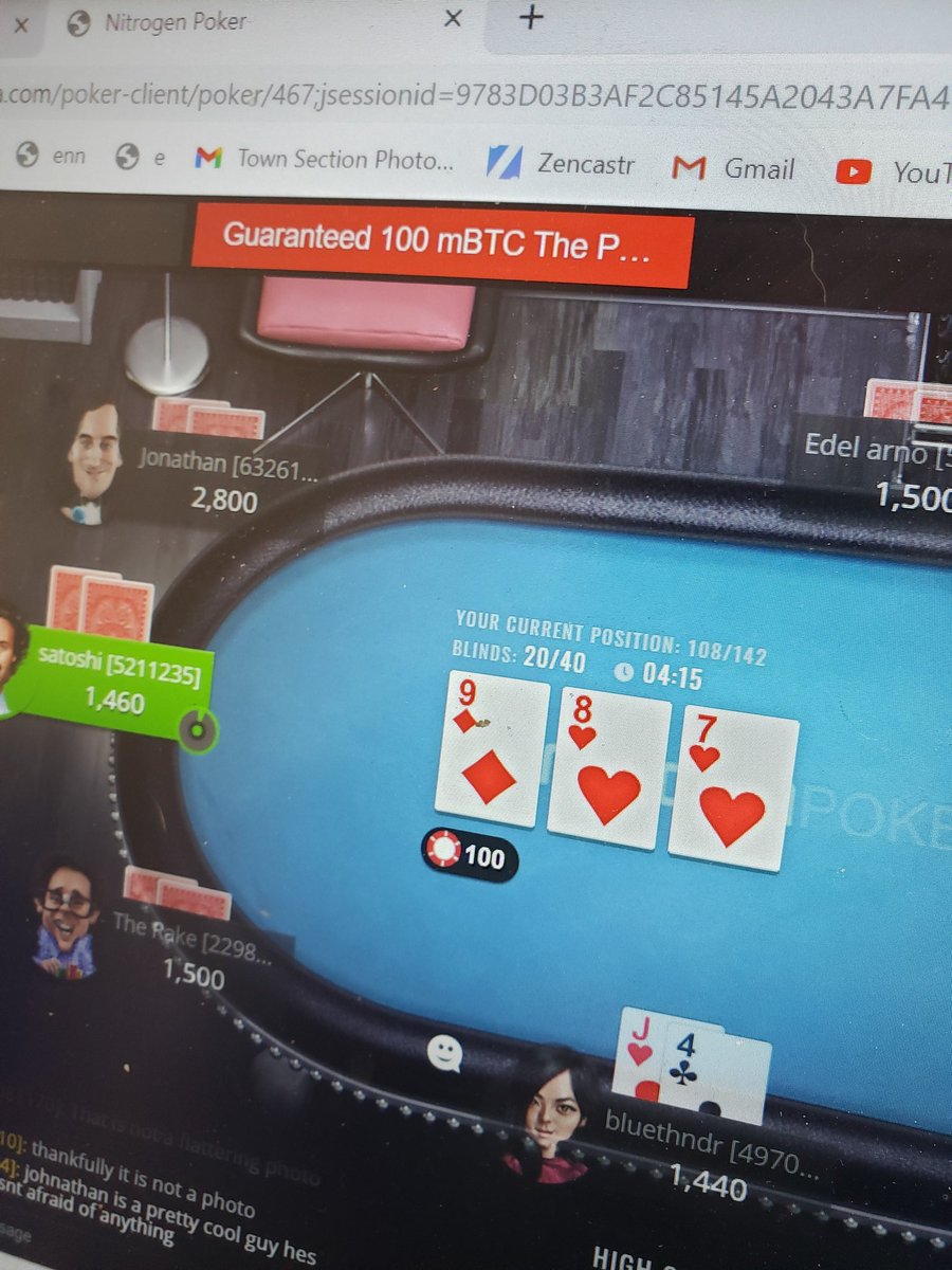 Always fun when one of the <a href="/2PokerGuys/">The Poker Guys</a> play in their awesome tournament <a href="/NitrogenSports/">Nitrogen Sports</a> !