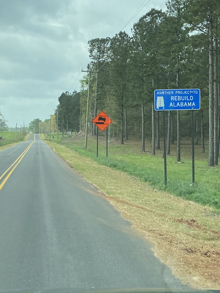 Spotted in Covington County. So awesome to see the great results the Rebuild Alabama Act continues to produce and deliver all across our state, especially in rural areas. #RebuildAL
