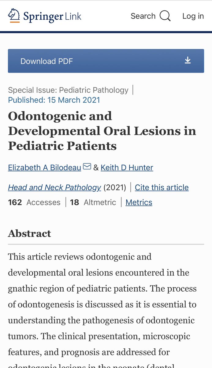 SaudiODSC's tweet photo. #Odontogenic and Developmental Oral Lesions in #Pediatric Patients [open access]

https://t.co/BpWXGRolfH https://t.co/qOeqehtYtR