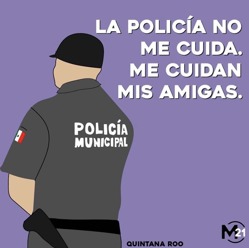 whateverfuckit_'s tweet photo. LA POLICÍA NO ME CUIDA, ME CUIDAN MIS AMIGAS. 

#Tulum https://t.co/pTLbOQkPwM