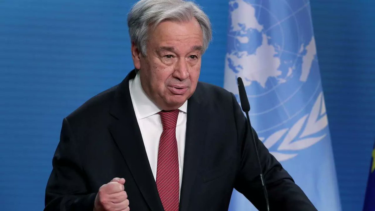 "I am deeply shocked by the killing of dozens of civilians, including children &amp; young people, by security forces in #Myanmar today.

The continuing military crackdown is unacceptable and demands a firm, unified &amp; resolute international response," -- <a href="/antonioguterres/">António Guterres</a>