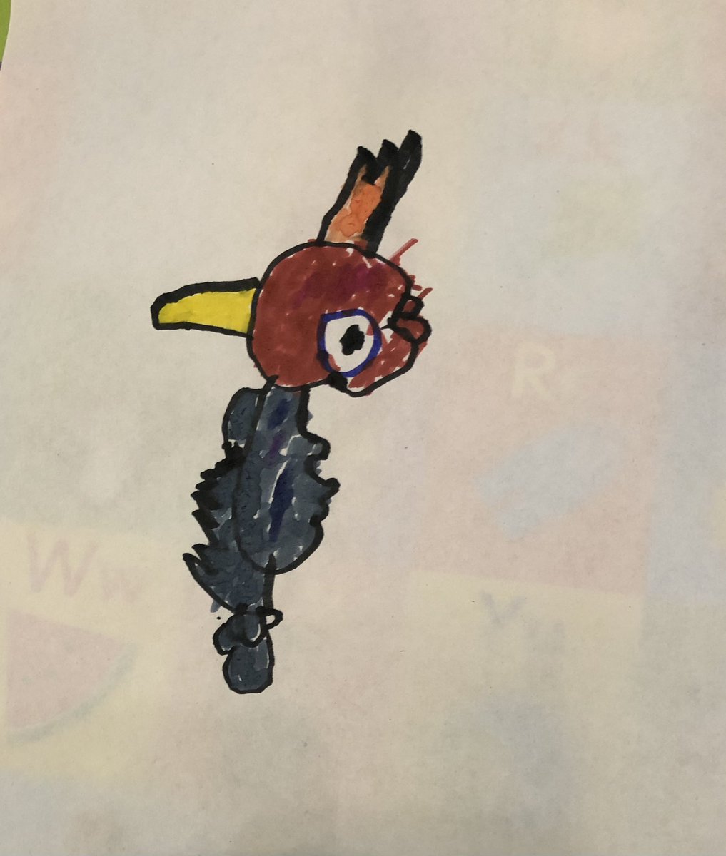 KatBeddus's tweet photo. Thanks @RobBiddulph for the after school special of #DrawWithRob #MastersOfPlay Here are mine and Emily’s parrots! https://t.co/NyKSnVPgKI