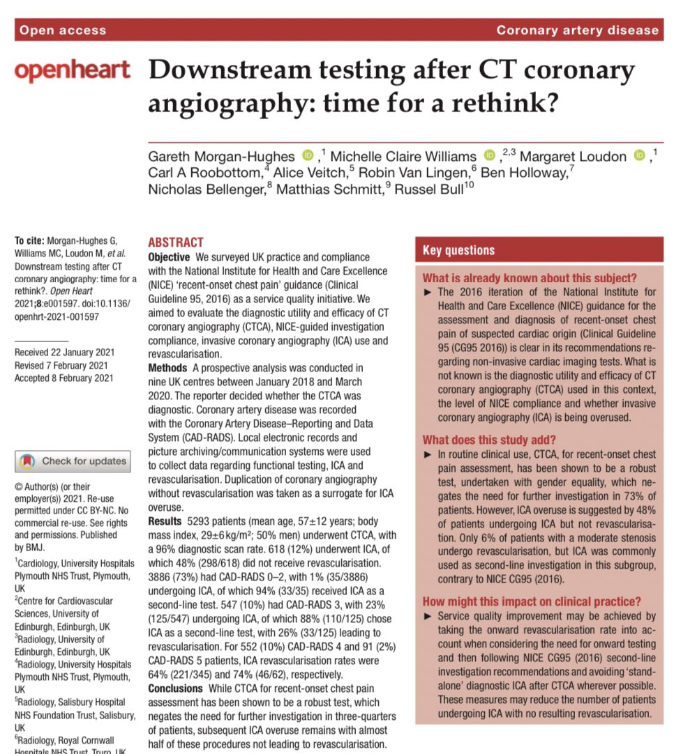 BSCI BSCCT (@bscimaging) on Twitter photo Downstream testing after CT coronary angiography: time for a rethink?
<a href="/Open_HeartBMJ/">Open Heart</a> <a href="/imagingmedsci/">imagingmedsci</a>
#yesCCT
dx.doi.org/10.1136/openhr… Downstream testing after CT coronary angiography: time for a rethink?
<a href="/Open_HeartBMJ/">Open Heart</a> <a href="/imagingmedsci/">imagingmedsci</a>
#yesCCT
dx.doi.org/10.1136/openhr…