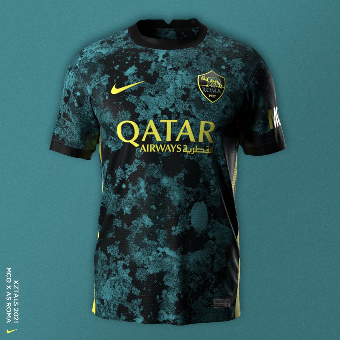 xztals's tweet photo. Not often kits make it into Twitter so enjoy a few @ASRomaEN x @McQueen  concepts! https://t.co/dzTPTxqa6P