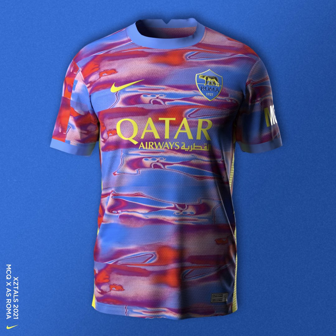 xztals's tweet photo. Not often kits make it into Twitter so enjoy a few @ASRomaEN x @McQueen  concepts! https://t.co/dzTPTxqa6P