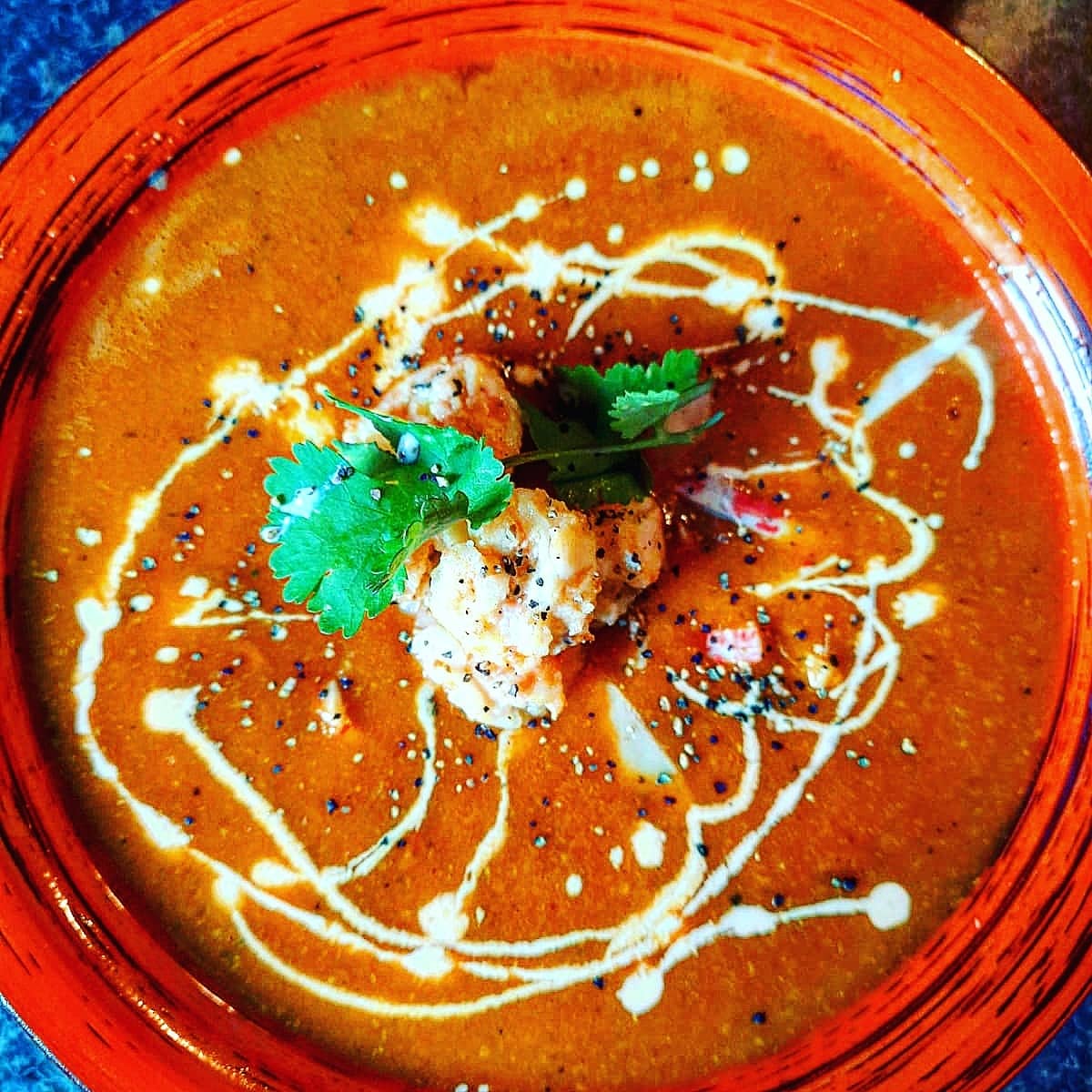 A nice prawn bisque with a brandy cream #simpletastyhealthybypw