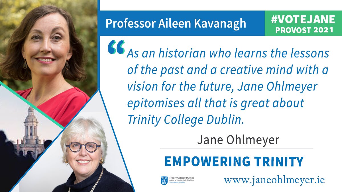 janeohlmeyer's tweet photo. Over the next 10 years, we must be bold in vision in order to deliver changes, develop ideas, and defend people from external pressures. Together, we will #EmpowerTrinity Read more reasons why colleagues will #VoteJane on 10 April: https://t.co/Bu93iQ4E3P https://t.co/MxrRZRKsZ7