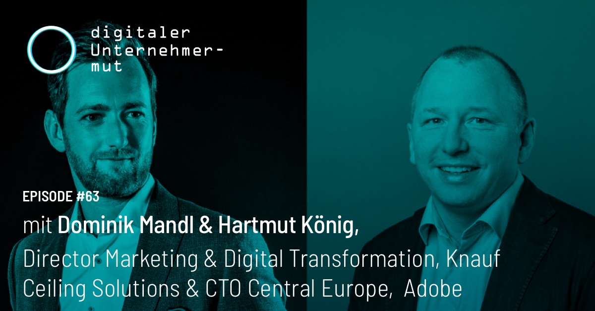 Für erfolgreiche Schritte in Richtung Digitalisierung ist Zusammenarbeit unerlässlich. Knauf Ceiling Solutions und <a href="/AdobeDACH/">Adobe DE</a> sind ein Erfolgsbeispiel für dynamische Kooperation. Dominik Mandl und @1000koenige 👉 digitalerunternehmermut.de #mittelstand #Digitalisierung