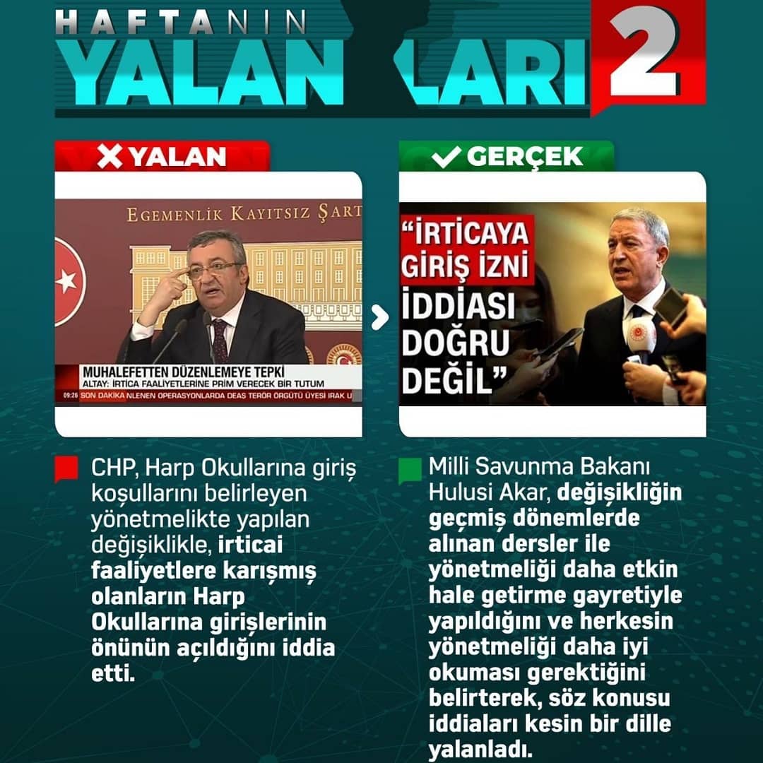 Gbalci65's tweet photo. Haftanın Yalanları https://t.co/HnKpJ80xYT