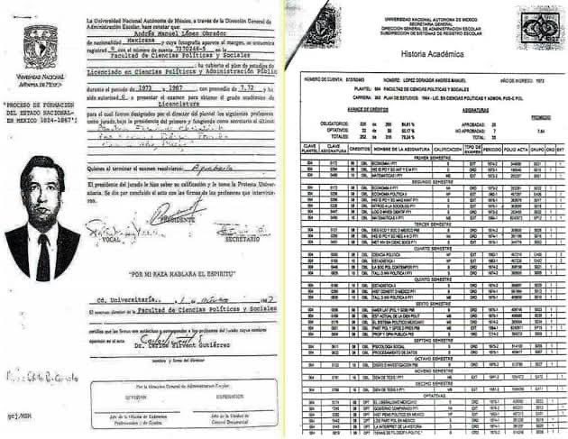 Nakachi_Mx's tweet photo. Paradojas de la historia 

Nuestro presidente historiador, no solo tardó catorce años en titularse en la facultad de Ciencias Políticas de la UNAM, donde aprobó con 7.72 en promedio y reprobó en materias clave como Economía. https://t.co/SR26dilYOE