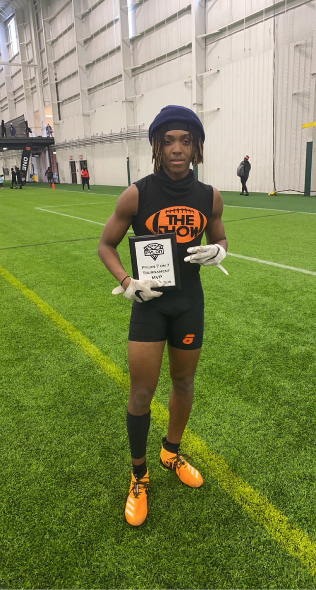 CoachDowery's tweet photo. ShowCity is the 18U @Pylon7on7  Champs in Indiana. Congrats to the kid @Qhenryjr on being named MVP of the 18U division. #ShowCity https://t.co/gM5NPw6cYB