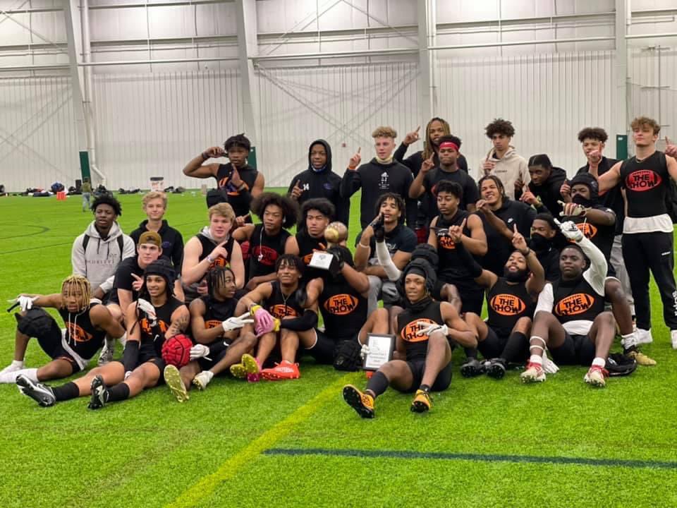CoachDowery's tweet photo. ShowCity is the 18U @Pylon7on7  Champs in Indiana. Congrats to the kid @Qhenryjr on being named MVP of the 18U division. #ShowCity https://t.co/gM5NPw6cYB