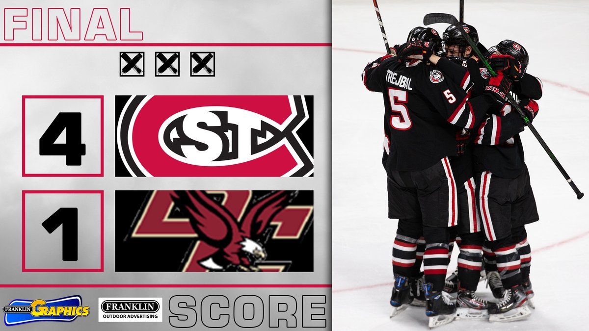 We won! We won! We won! WE WON!

THE WORLD TURNED UPSIDE DOWN!

#unleashSCSU #NCHCHockey #SCSUHuskies