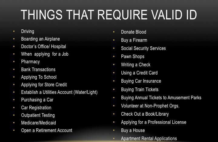 message4rene's tweet photo. @JRubinBlogger That’s ridiculous. Any adult needs a valid picture ID to see a doctor, apply for social security or financial aid, conduct bank transactions, etc. https://t.co/ywrEJMCR0x