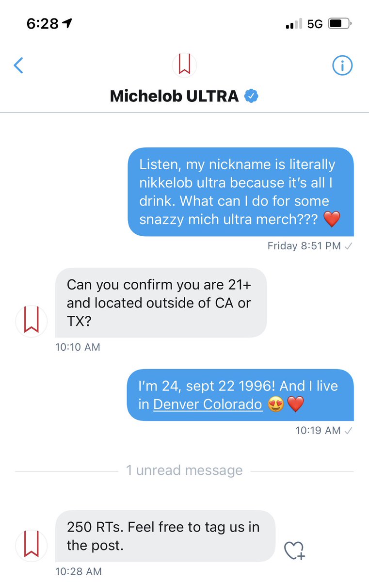 ok I don’t usually ask for favors, but when I do... it’s for <a href="/MichelobULTRA/">Michelob ULTRA</a> 

plz retweet &amp; help this hit 250 ⚡️⚡️