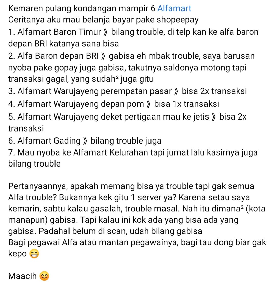 donna_mu's tweet photo. Kali aja ada pegawai @alfamart yang bisa bantu jawab pertanyaan saya 😁 maacih ya https://t.co/RDSoaFjuRR