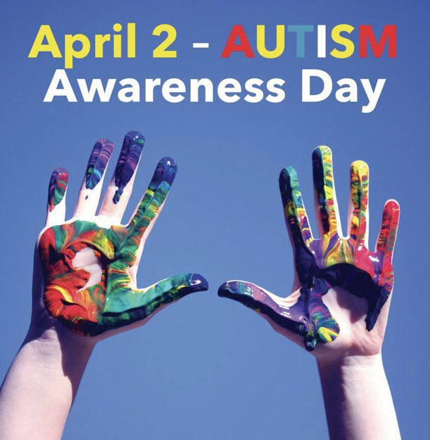 April is Autism Awareness Month and April 2nd is Autism Awareness Day!

Spread kindness and awareness on Thursday, April 1st by wearing blue or rainbow to school! 💙
