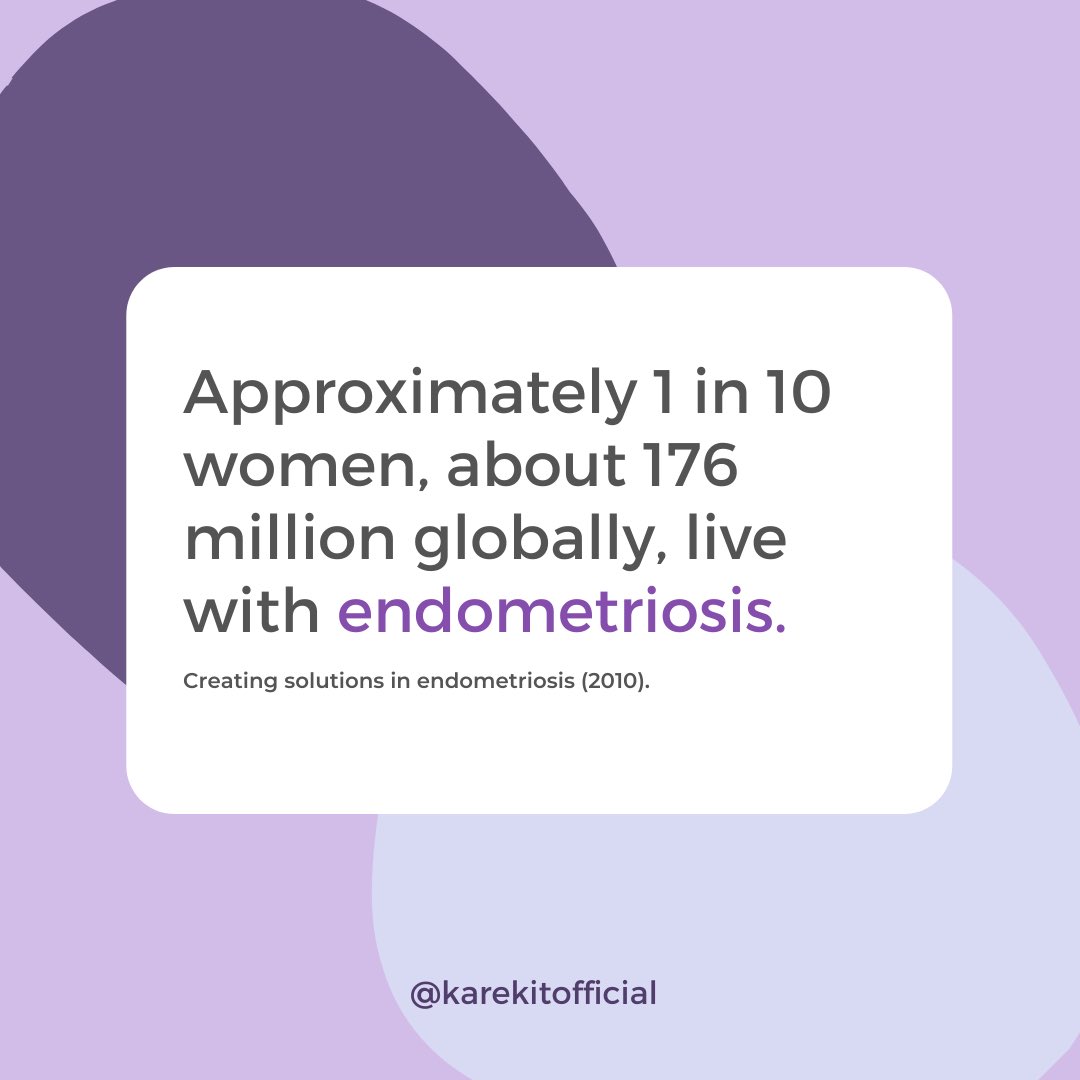 KareKitOfficial's tweet photo. Endometriosis is not just a “bad” period. Swipe to learn more about the illness that troubles 500,000 Canadians. #endometriosisawarenessmonth #karekit https://t.co/Go08gsLFWd