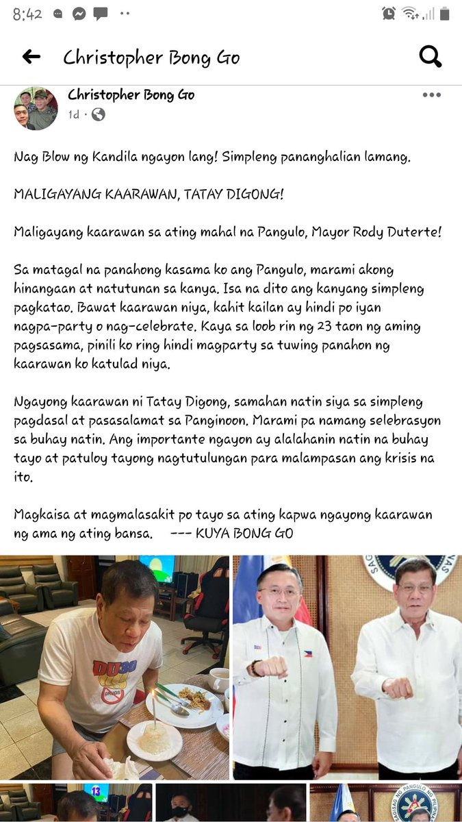 AngelNishida's tweet photo. Alam po namen na birthday nyo pero kahit sa araw na yan lang sana maging totoo kayo sa mga pilipino...

Kawawa ang mga taong na inuuto nyo at binubulag sa katotohanan

🤫🤫🤫🤫🤫🤫🤫
Sen bong go wala na po kayo maloloko na mga pilipino

#WagKame
#DutertePalpak https://t.co/2l9DmKyy3F
