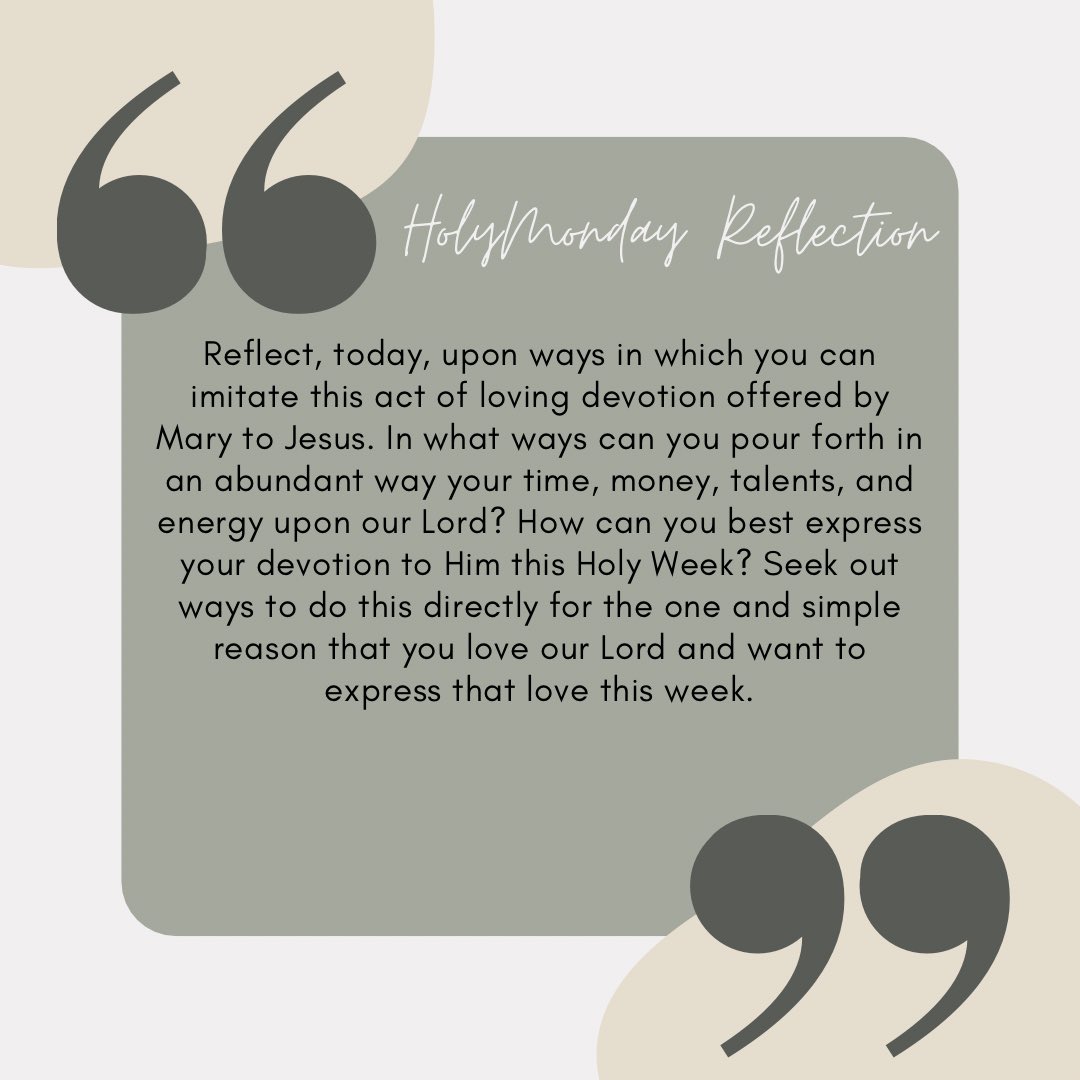 Let us not forget... #HolyMonday2021