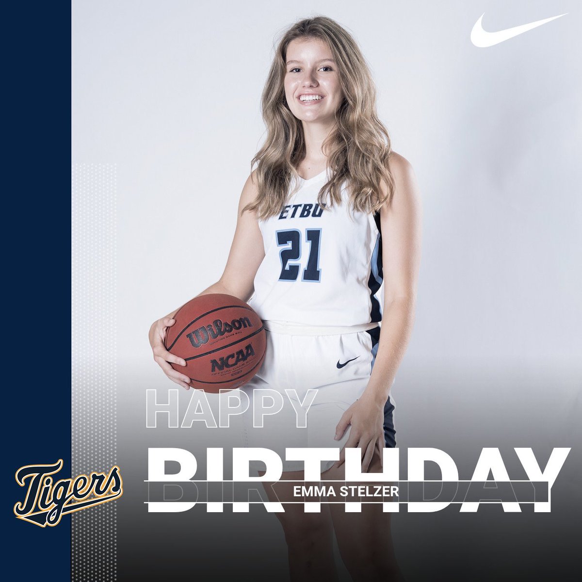 ETBU_WBSK's tweet photo. Happy birthday @EmmaStelzer !!!💙🎂 https://t.co/zG5nCSSEXD