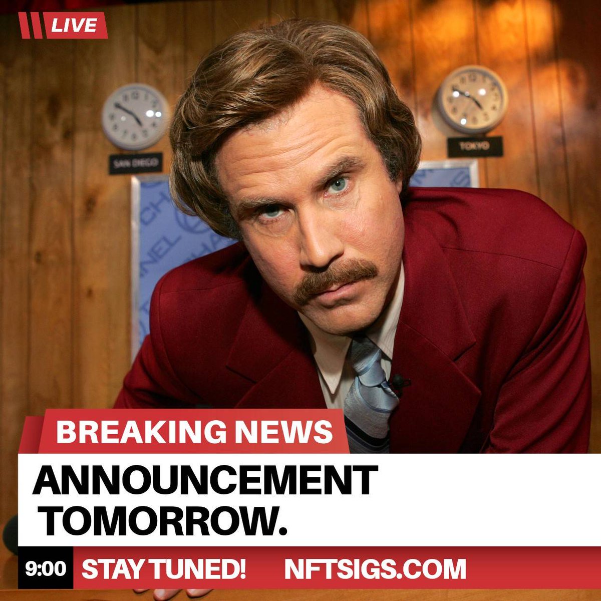 NftSigs's tweet photo. Check back tomorrow for NFTSigs announcements and updates. Give us a follow and repost.

#NFT #NFTs #nftart #nftartist #digitalart #digitalartist #cryptoart #cryptoartist #bitcoin #ethereum #nftsigs https://t.co/M50KcVy6WG