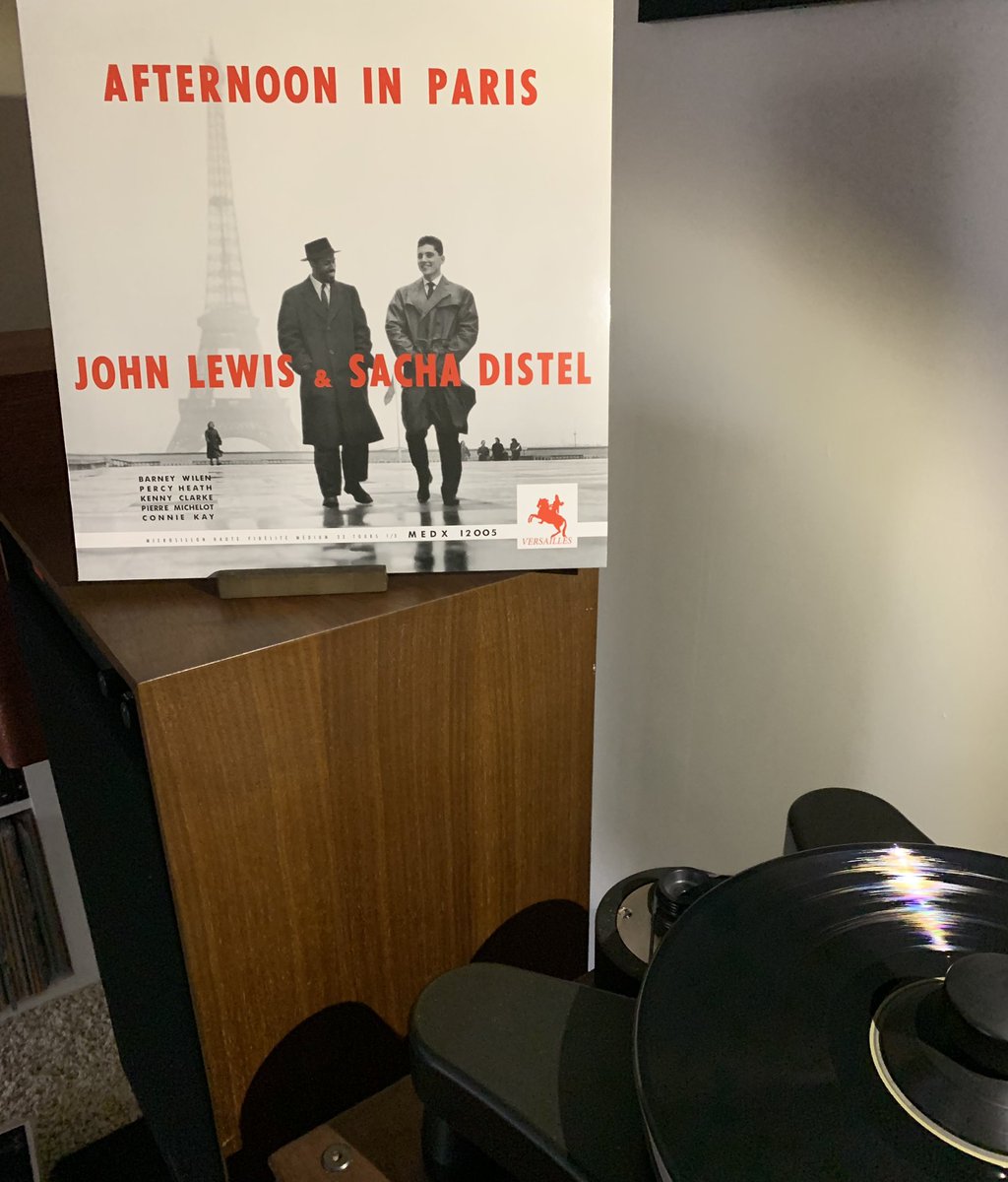 eviestone_'s tweet photo. Afternoon in Paris ~ John Lewis and Sacha Distel
Perfect for a relaxing on a Sunday evening.
#nowspinning #jazz #vinyl #samrecords https://t.co/I5ARA0xPb0