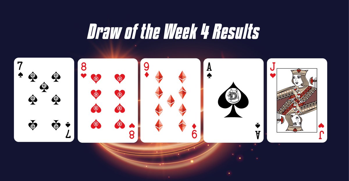 HashCardsio's tweet image. Draw of the Week Four

@PoolBoy7933 Takes it down again this week just edging out all the other straights with a Queen high Straight!